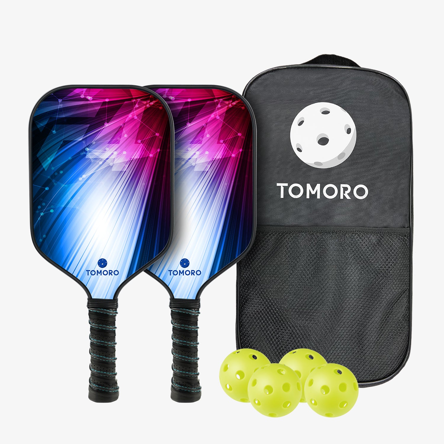 Pickleball Paddles Set 16mm Teknologi Merah F4 untuk Pertengahan - Borong
