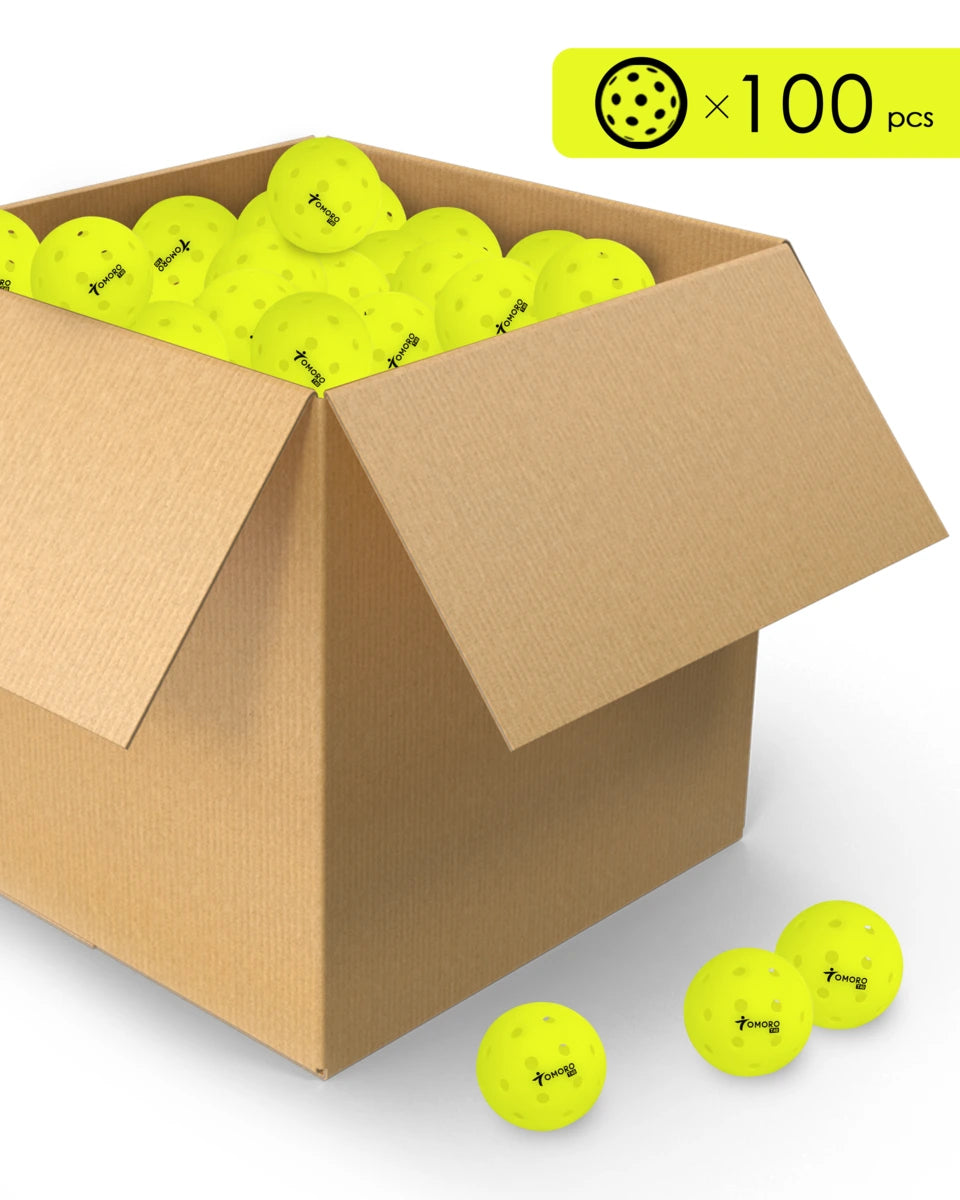 TOMORO One-Piece Pickleball Ball 100 pack
