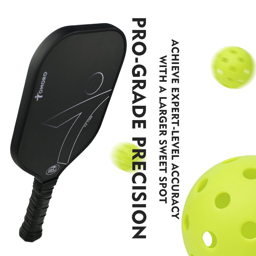 T700 Raw Carbon Thermoformed ATP Pickleball Paddle CFS | USAPA Approved