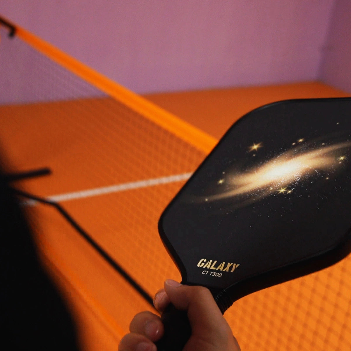 Galaxy Graphite Carbon Fiber Pickleball Paddle 13mm for Intermediate