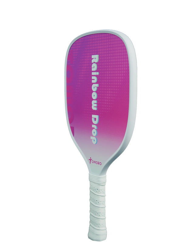 B2B TOMORO Fiberglass Pickleball Single Paddle Rainbow Drop - MOQ 2pcs -PPSHT-FJ1