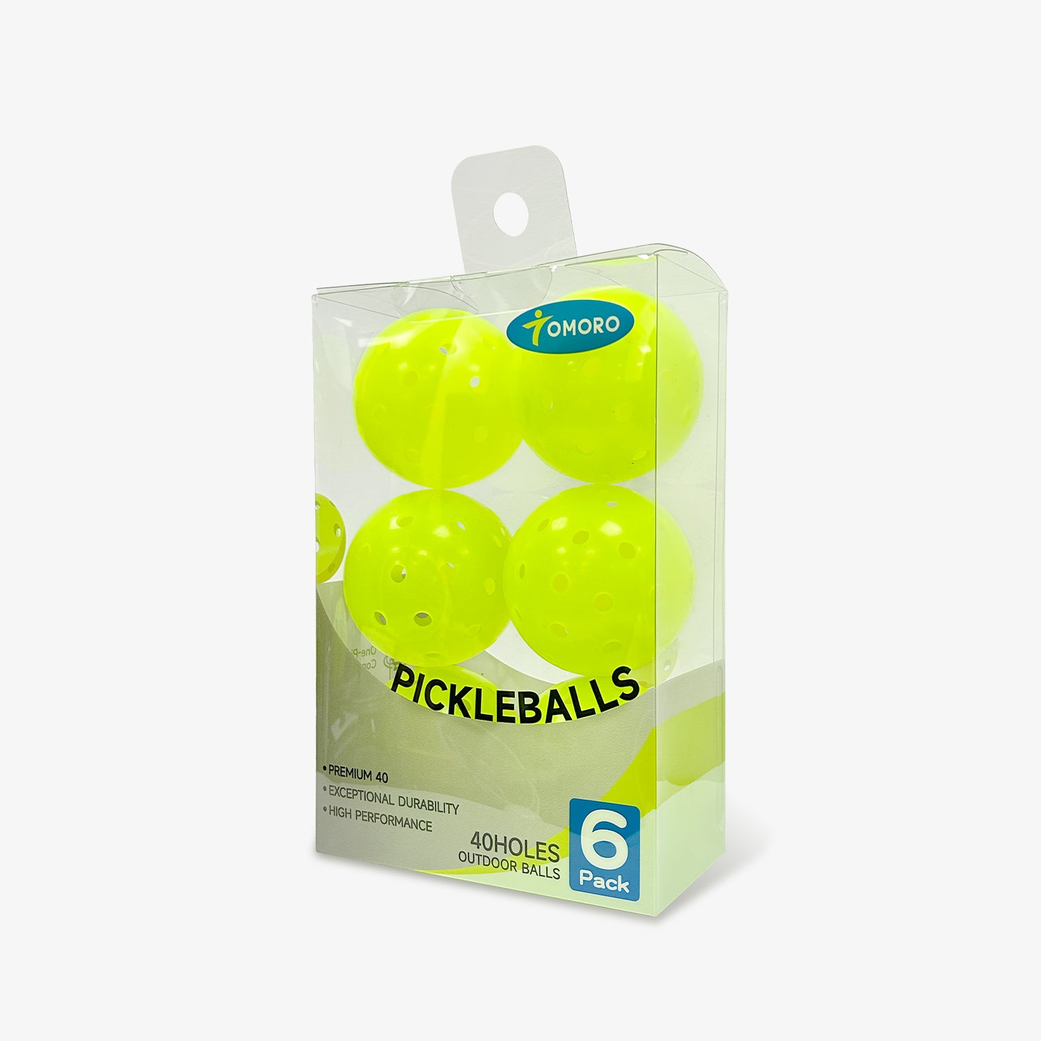 Pickleball Outdoor Balls 6 Pack | TOMORO